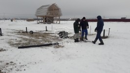 Монтаж свайного фундамента в д.Бекетово